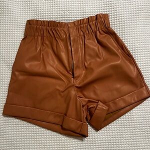 Buddy Love faux leather shorts